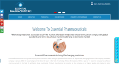 Desktop Screenshot of essentialspharma.com