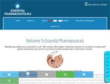 Tablet Screenshot of essentialspharma.com